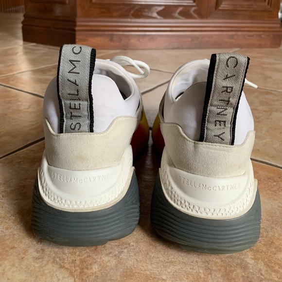 STELLA McCARTNEY Eclypse Low Top Platform Rainbow Sneakers. - Picture 6 of 12